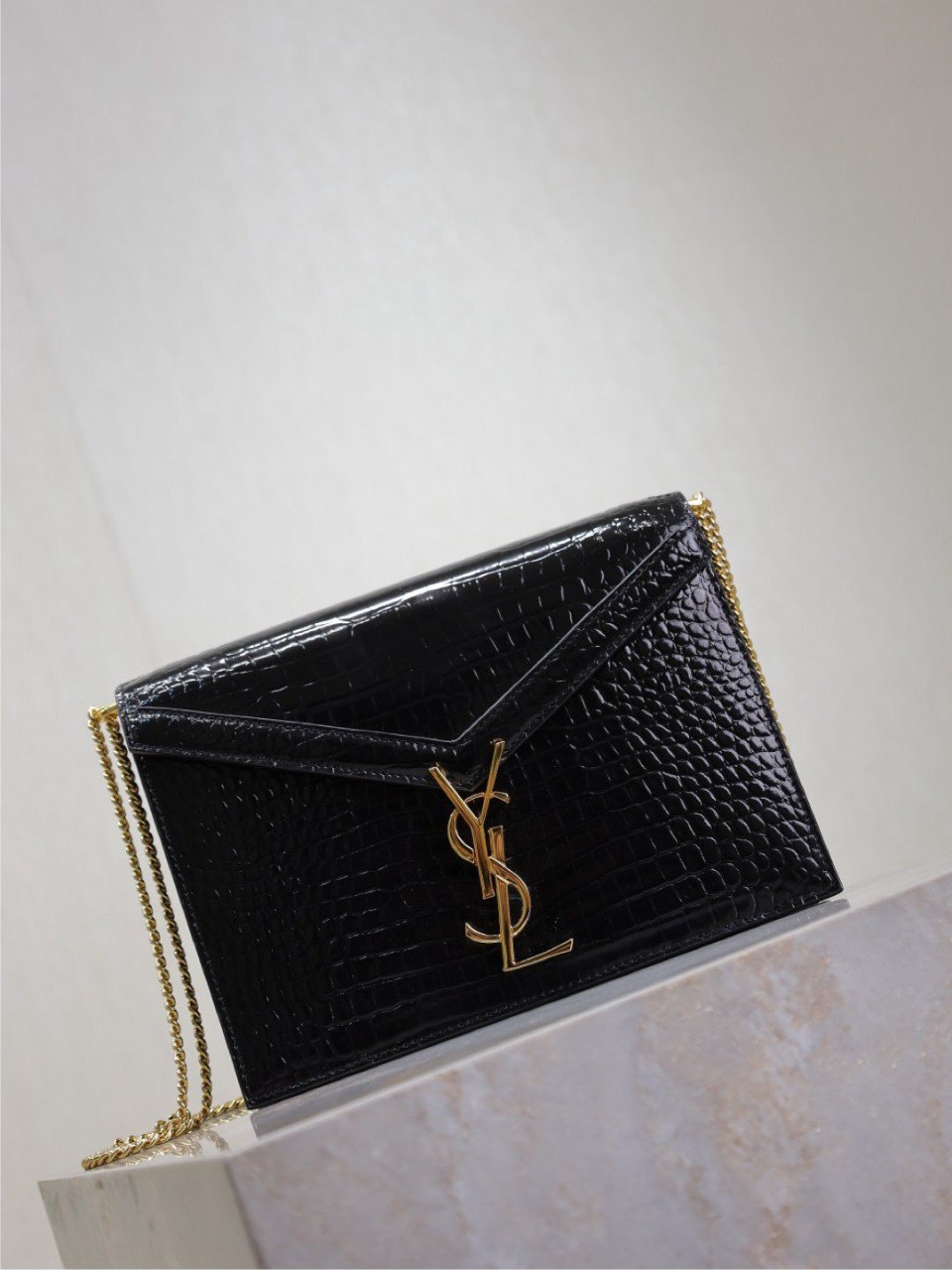 Ysl Hobo Bag Croc Embossed