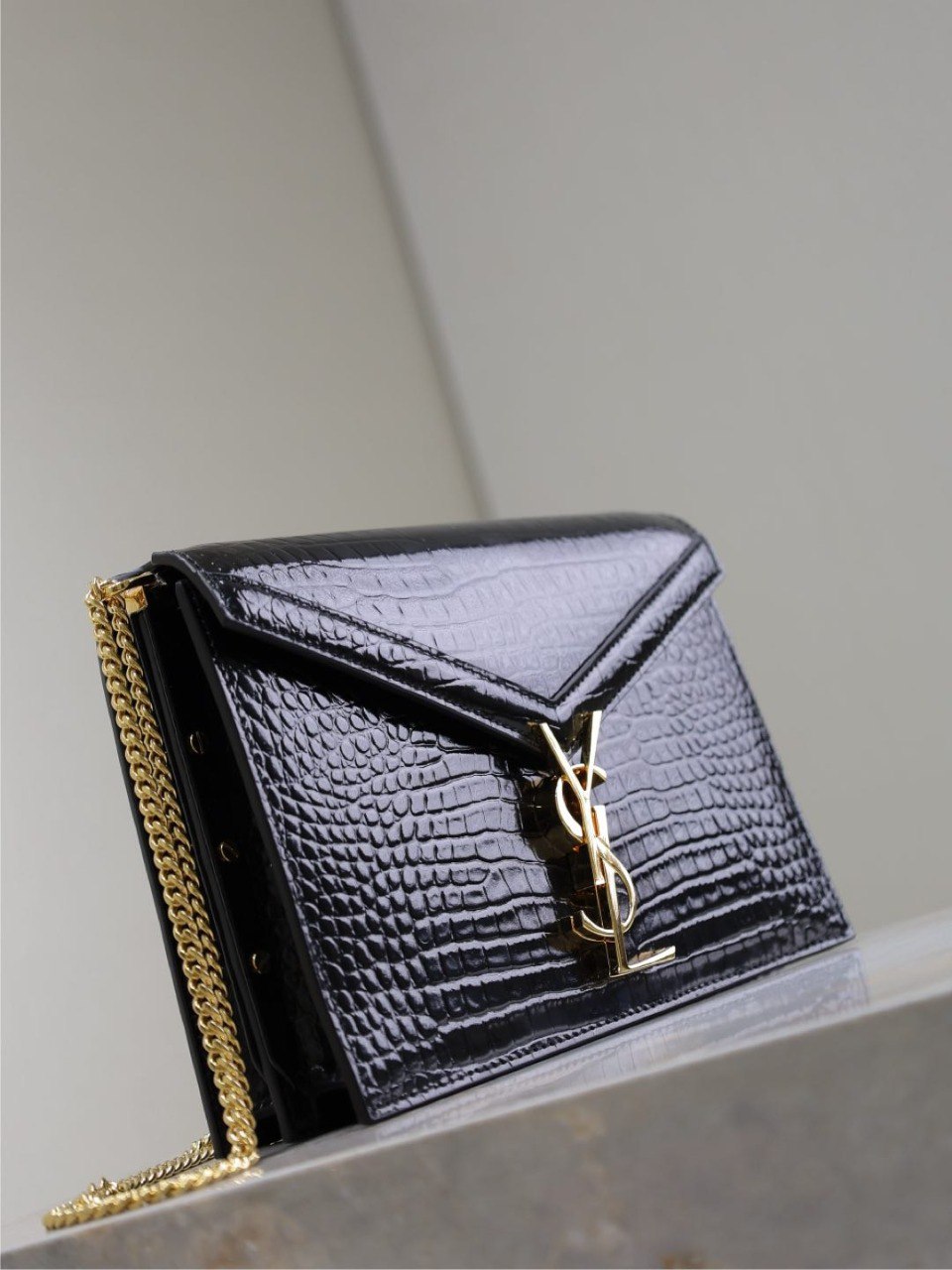 Ysl Hobo Bag Croc Embossed