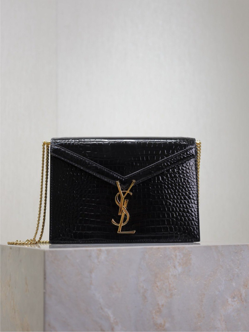 Ysl Hobo Bag Croc Embossed