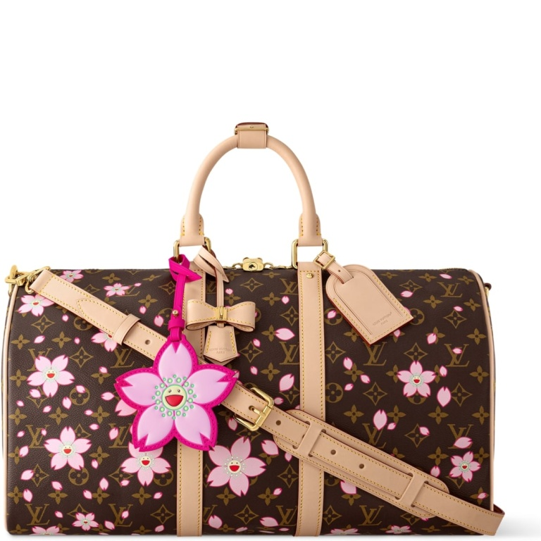 LUV X TAKASHI MURAKAMI 45CM M13752 BANDOULIÈRE 45 BROWN KEEPALL