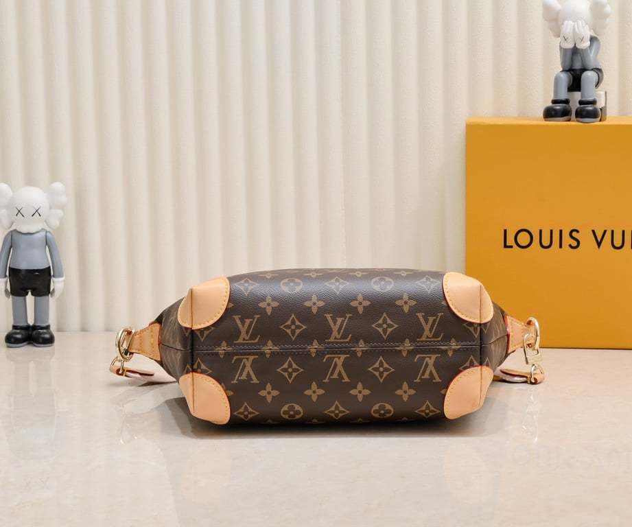 LUV TOTE BAG MONOGRAM CANVAS BEIGE 26CM