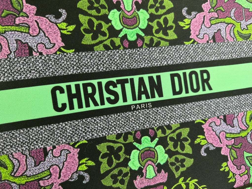 DIR 41CM BOOK TOTE MULTICOLOR DIR INDIAN PURPLE EMBROIDERY M1286ZESKM19E