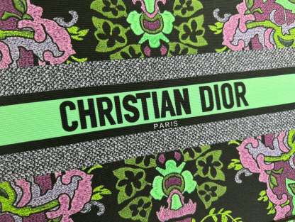 DIR 41CM BOOK TOTE MULTICOLOR DIR INDIAN PURPLE EMBROIDERY M1286ZESKM19E