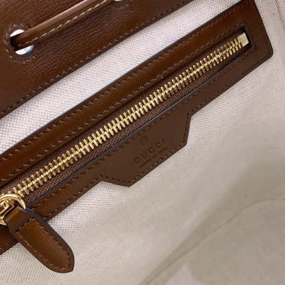 gg Backpack With Interlocking G Brown For Women, Women’s Bags 11.8in/30cm gg ‎