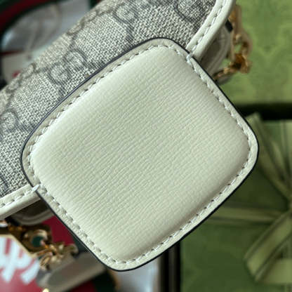 gg Horsebit 1955 Strap Wallet Brown For Women, Women’s Bags 4.7in/12cm gg ‎