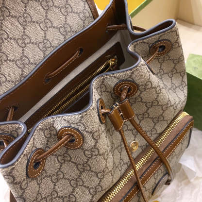 gg Backpack With Interlocking G Brown For Women, Women’s Bags 11.8in/30cm gg ‎