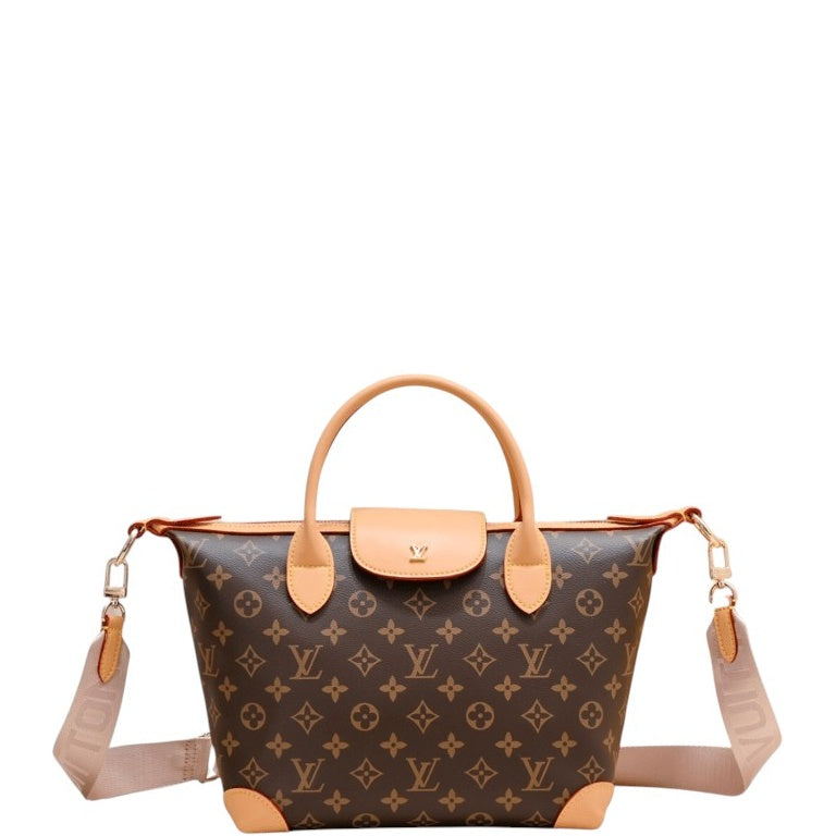 LUV TOTE BAG MONOGRAM CANVAS BEIGE 26CM