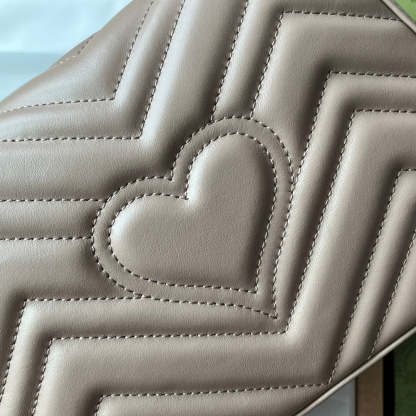 gg Marmont Mini Top Handle Bag Nude For Women, Women’s Bags 8.3in/21cm gg