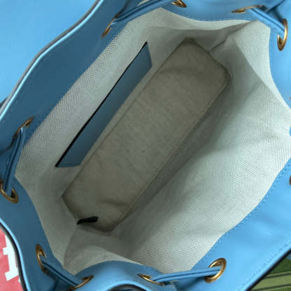 gg Bamboo Small Backpack Blue For Women, Women’s Bags 8.6in/22cm gg ‎‎702101 UZY0T 4338