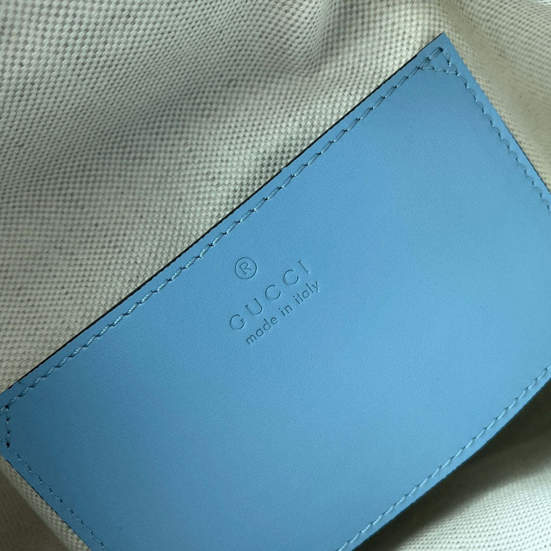 gg Bamboo Small Backpack Blue For Women, Women’s Bags 8.6in/22cm gg ‎‎702101 UZY0T 4338