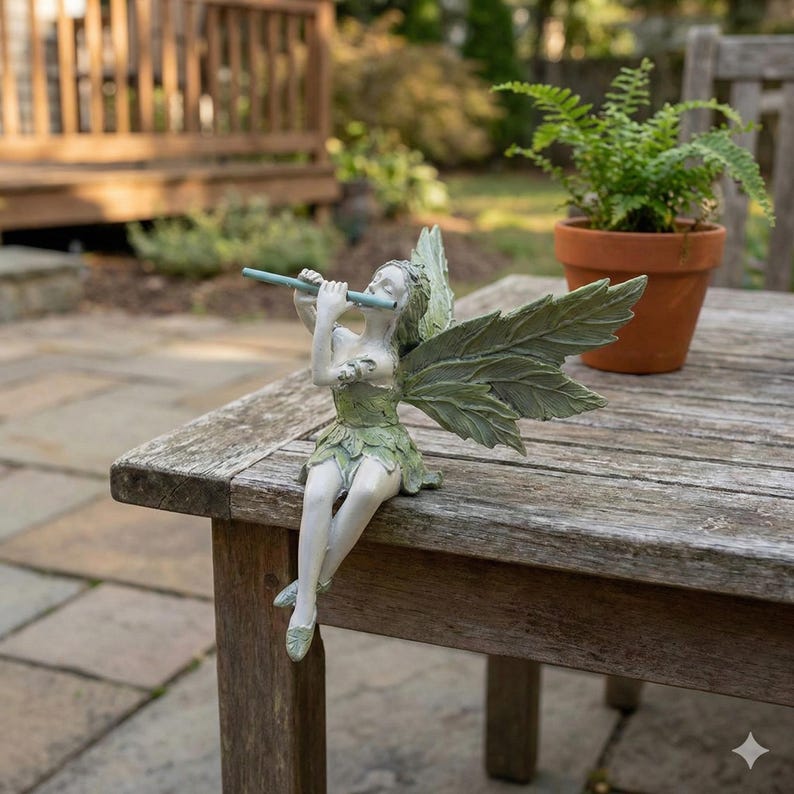 Sitting Fairy Statue