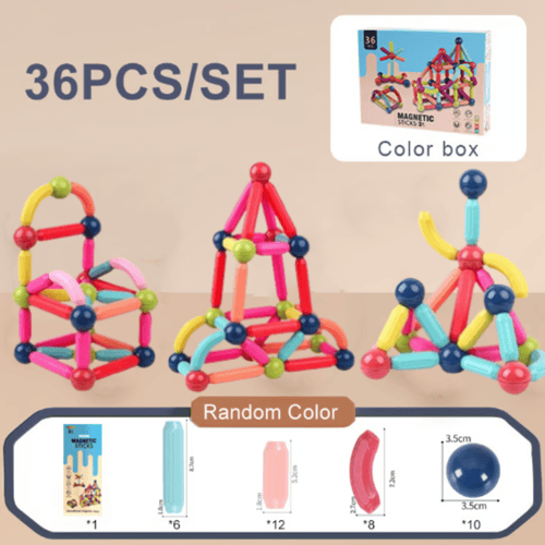 🔥Magnetic Balls and Rods Set Educational Magnet Building Blocks