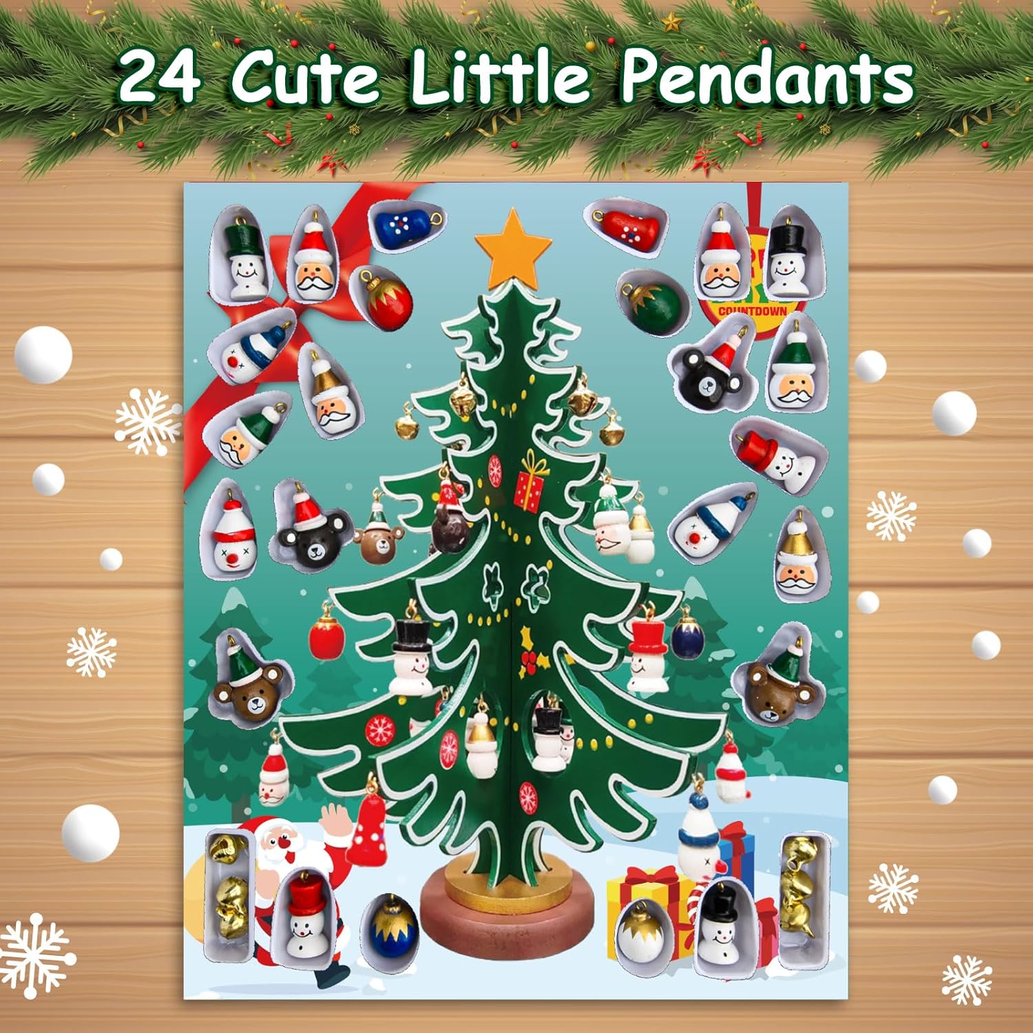 Christmas decorations, small mini Christmas trees