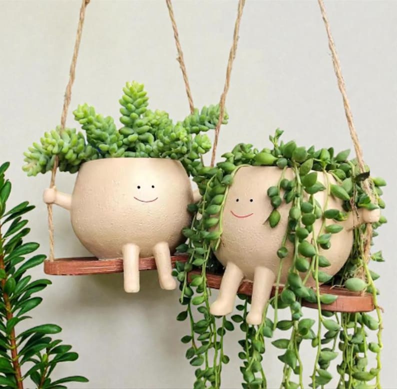 Cartoon Swing Hanging Planter
