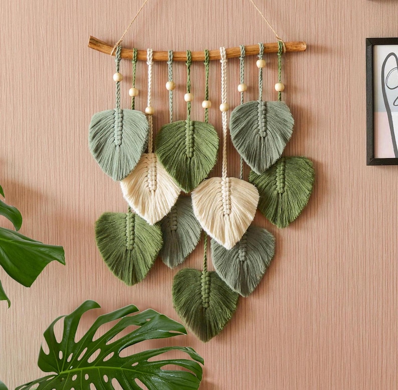 Macrame Leaf Wall Hanging
