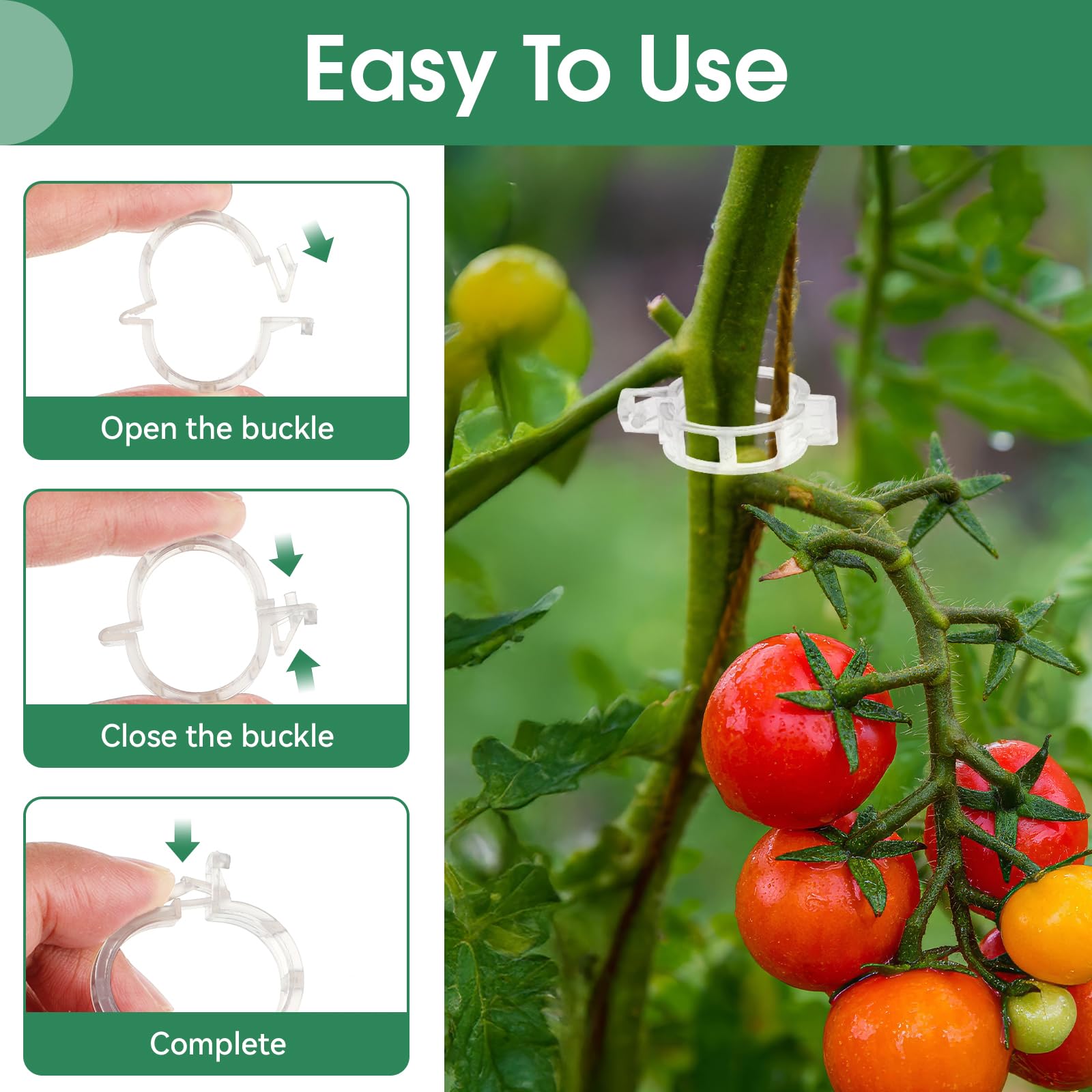 Durable & Weather-Resistant Plant Support Clips