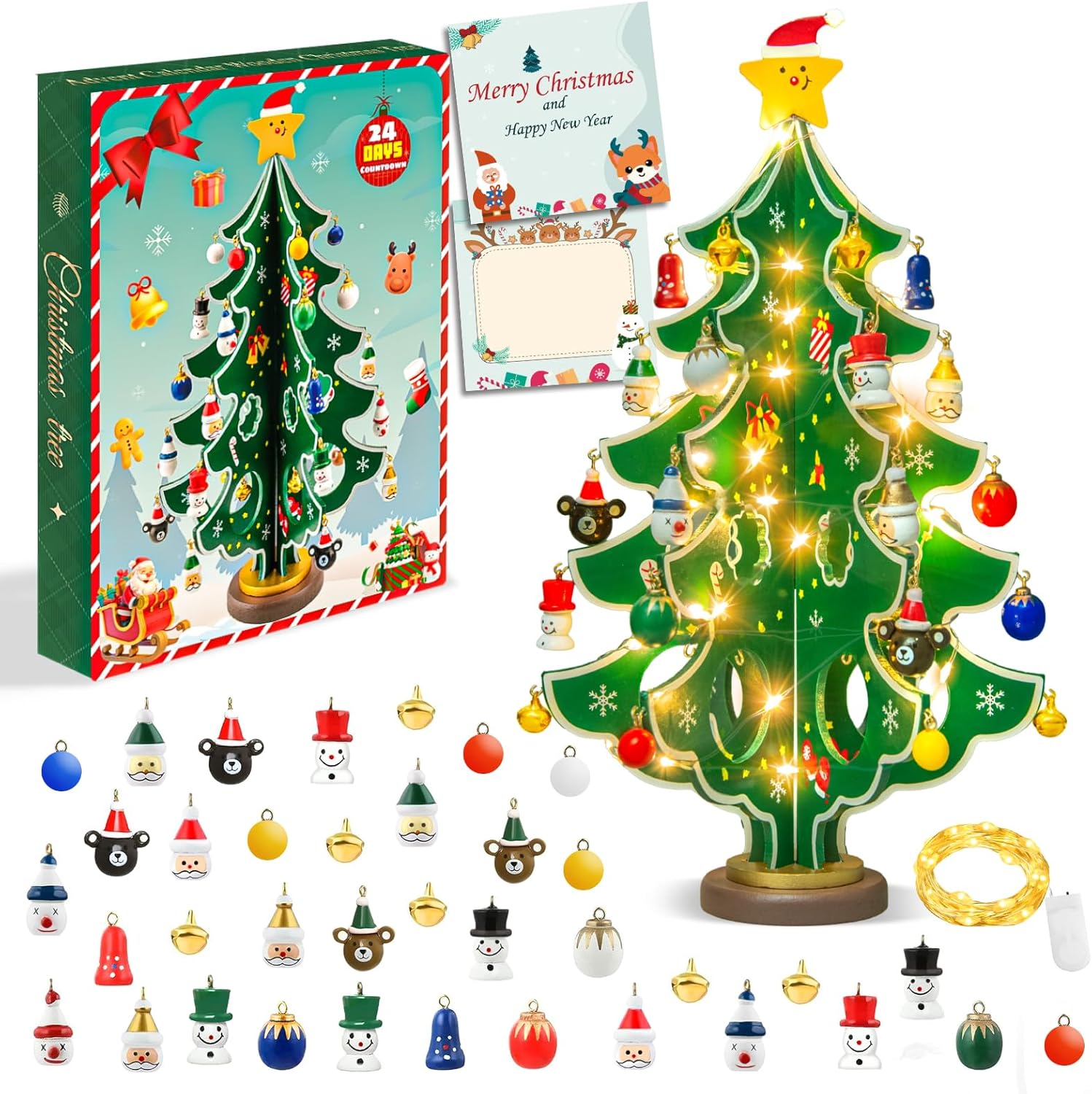 Christmas decorations, small mini Christmas trees