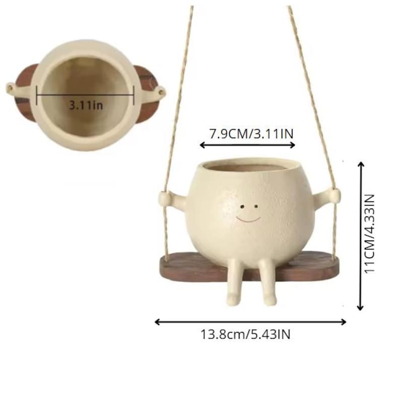 Cartoon Swing Hanging Planter