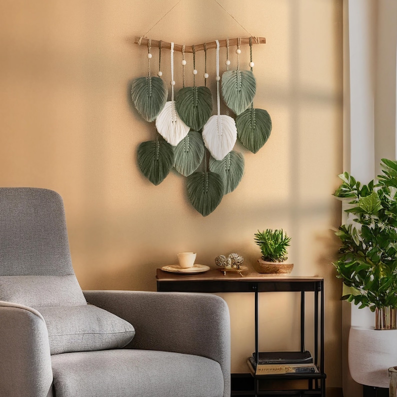 Macrame Leaf Wall Hanging