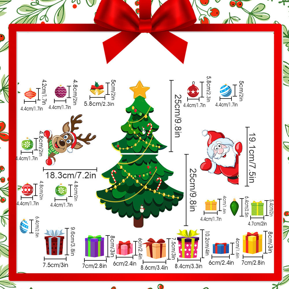 Christmas Montessori Magnetic Sticker Set for DIY Decorating