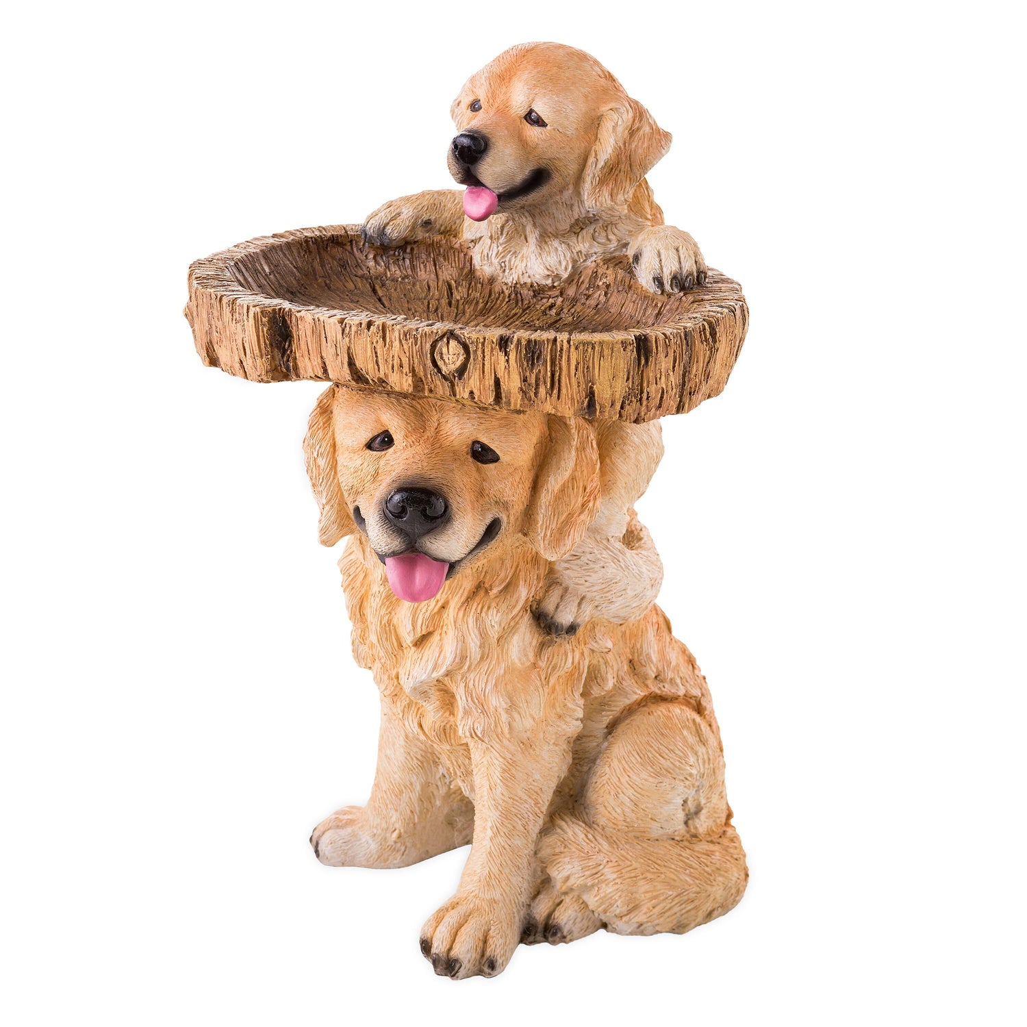 Playful Puppies Birdbath