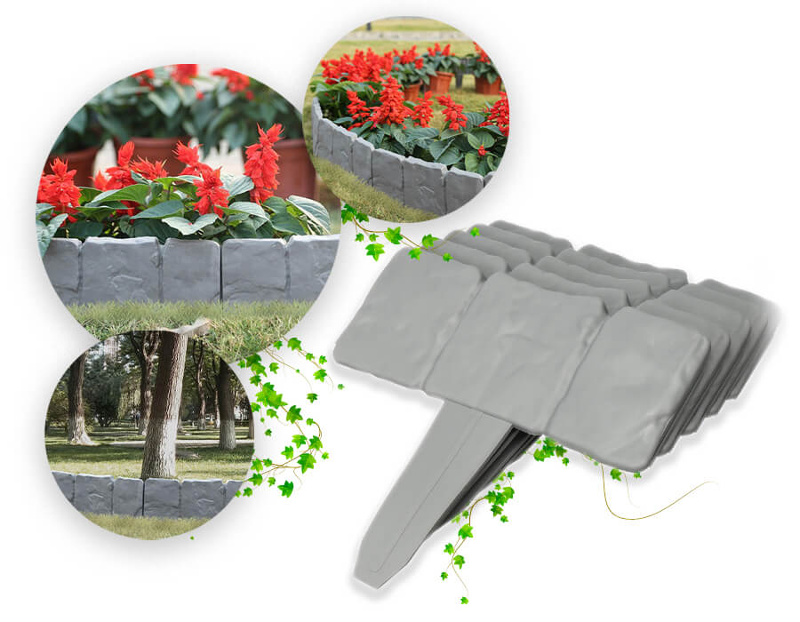 Imitation Stone Garden Fence - DIY Garden Edging Border