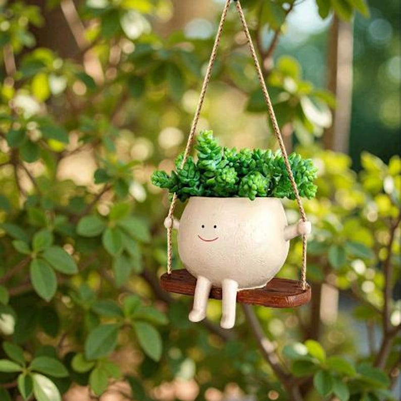 Cartoon Swing Hanging Planter