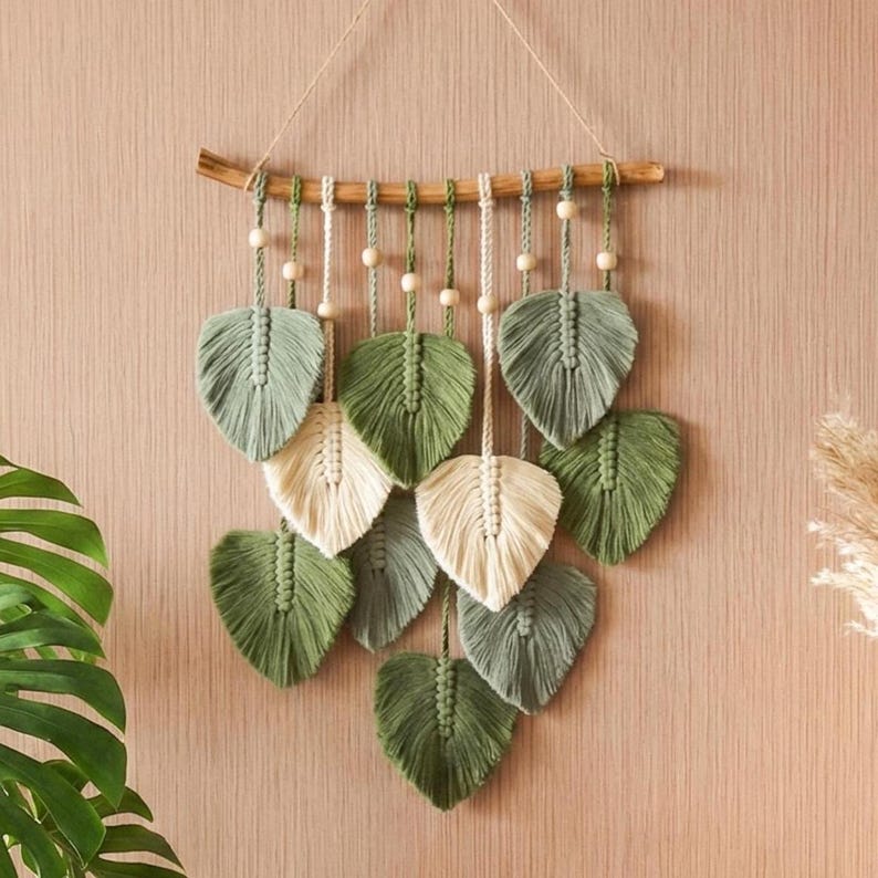 Macrame Leaf Wall Hanging