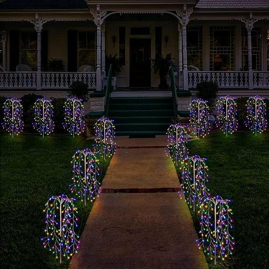 ✨Solar Firework Garden Lights – Waterproof Starburst Stake Lamps for Paths, Patios & Parties 🌟🌧️✨ (Multi-Colour)