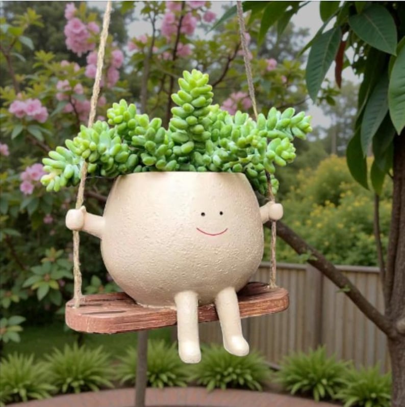 Cartoon Swing Hanging Planter