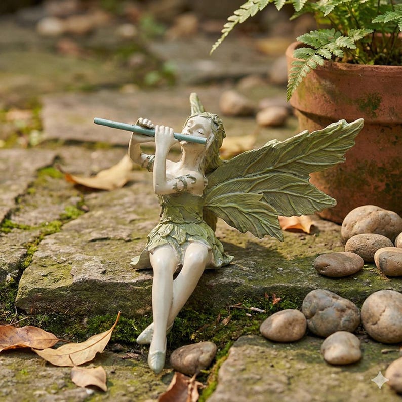 Sitting Fairy Statue