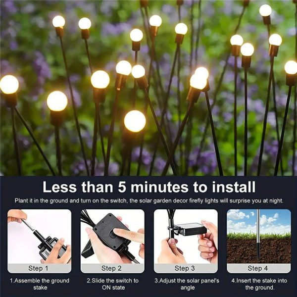 🔥IP65 Waterproof Solar Powered Firefly Light
