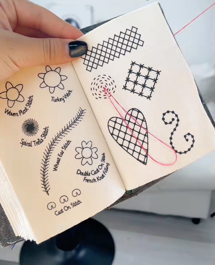 Embroidery Stitching Book