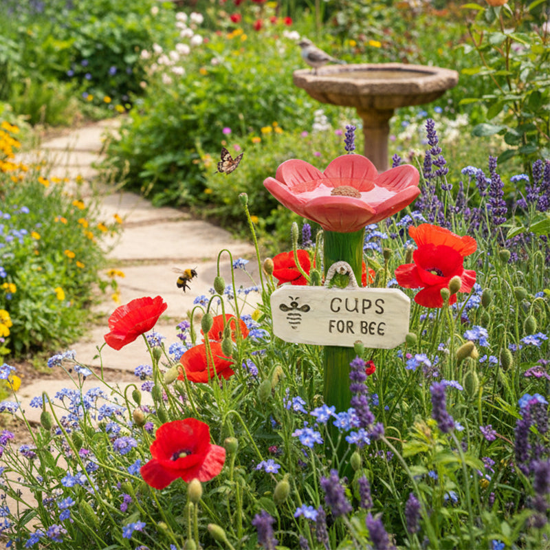 Flower-shaped Water Station for Bees