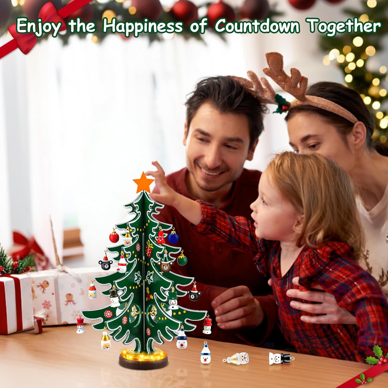 Christmas decorations, small mini Christmas trees