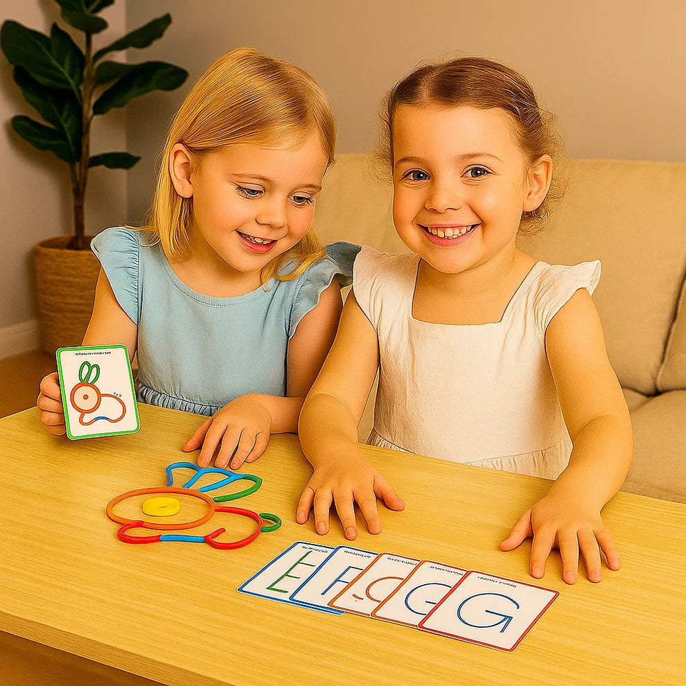 Educational Montessori Sticks and Rings Puzzle Blocks