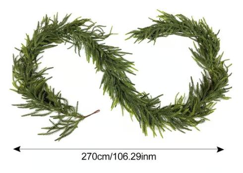 🌲Real Touch Deluxe Norfolk Pine Garland🌿