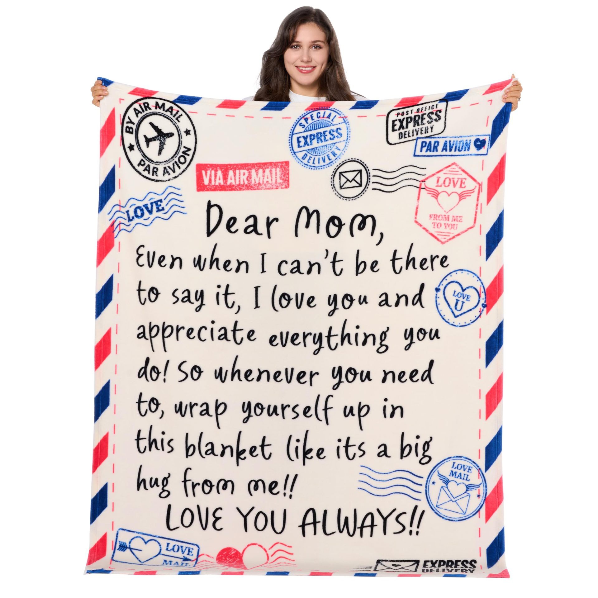 Post Card Blanket-mother's day gift