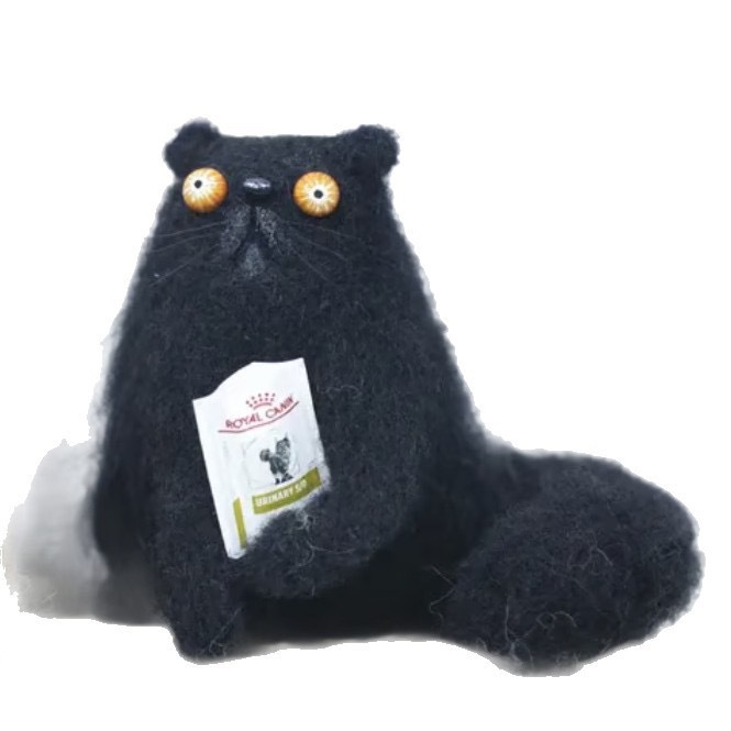 🐭👀Handmade Wool Felt Big-Eyed Panicked Weirdo — Quirky Plush Pal🧶