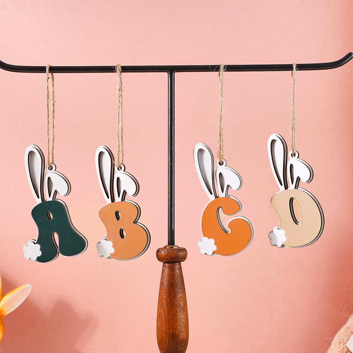 Bunny Letter Easter Basket Tag