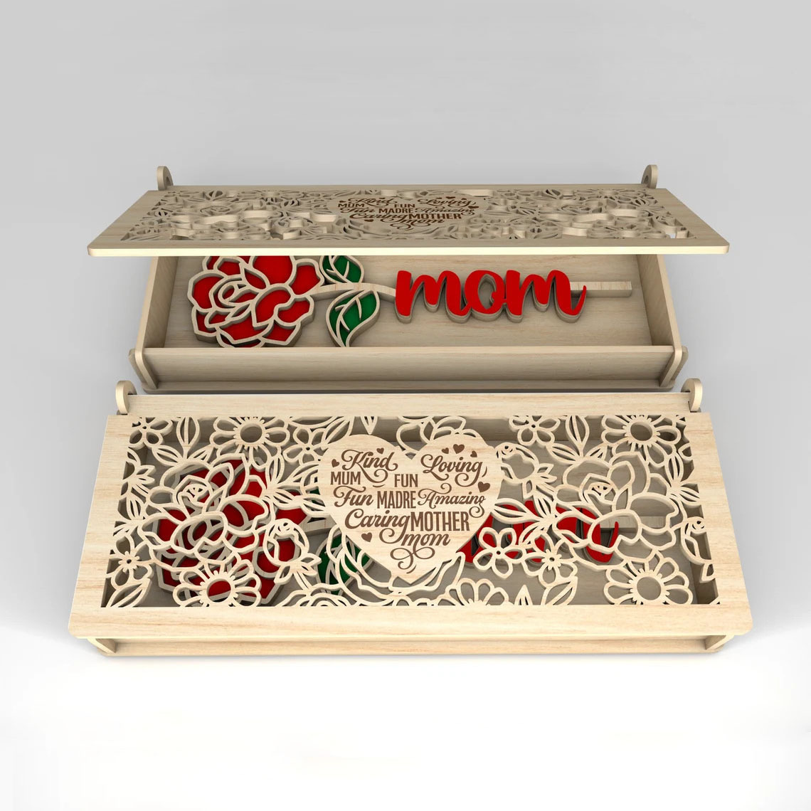 Mothers Day Box Gift with Rose