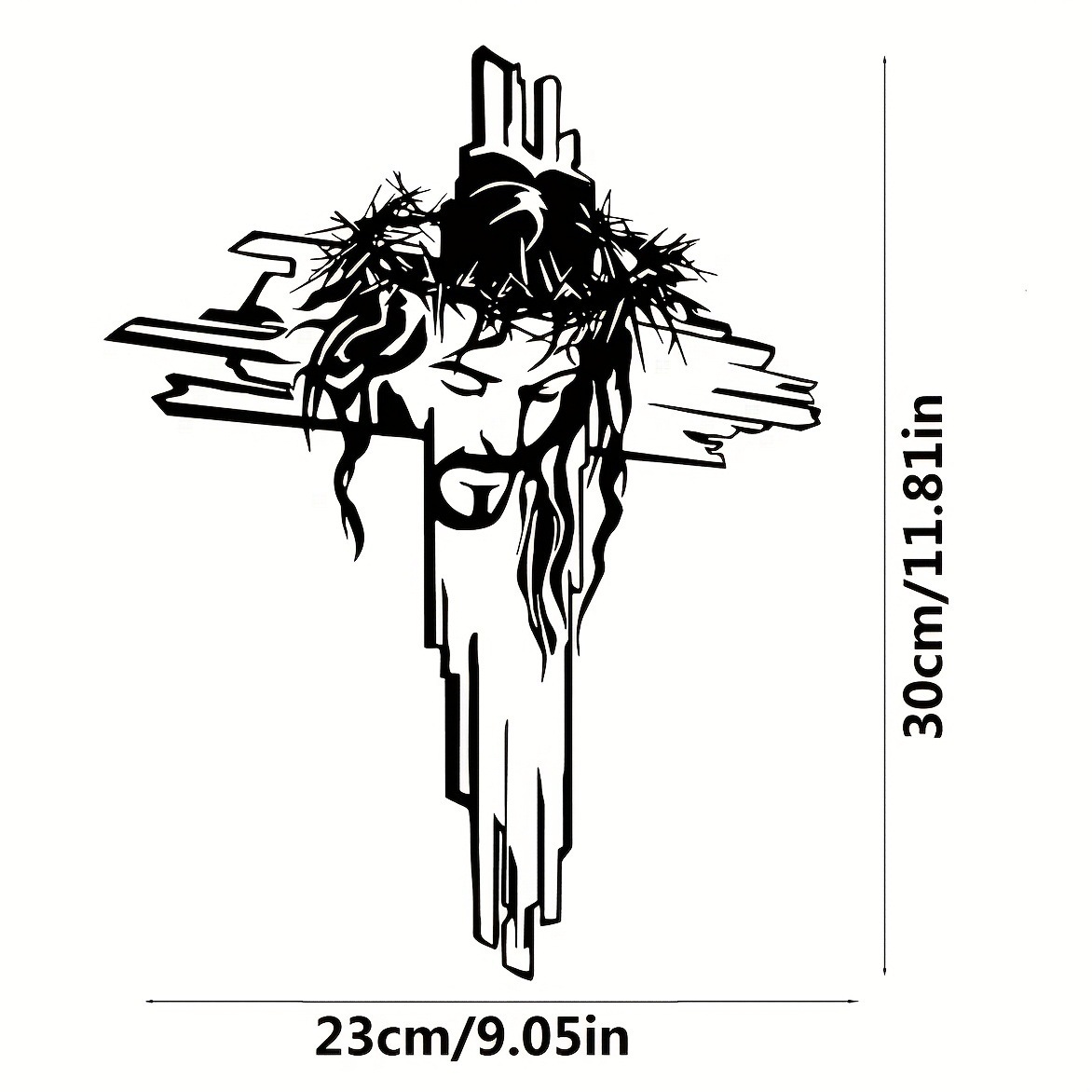 Christianartworkshop Biblical Verse Cross Metal Wall Decor: Daily Faith Reminder