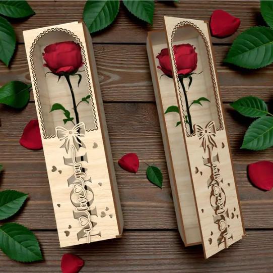 Mothers Day Box Gift with Rose