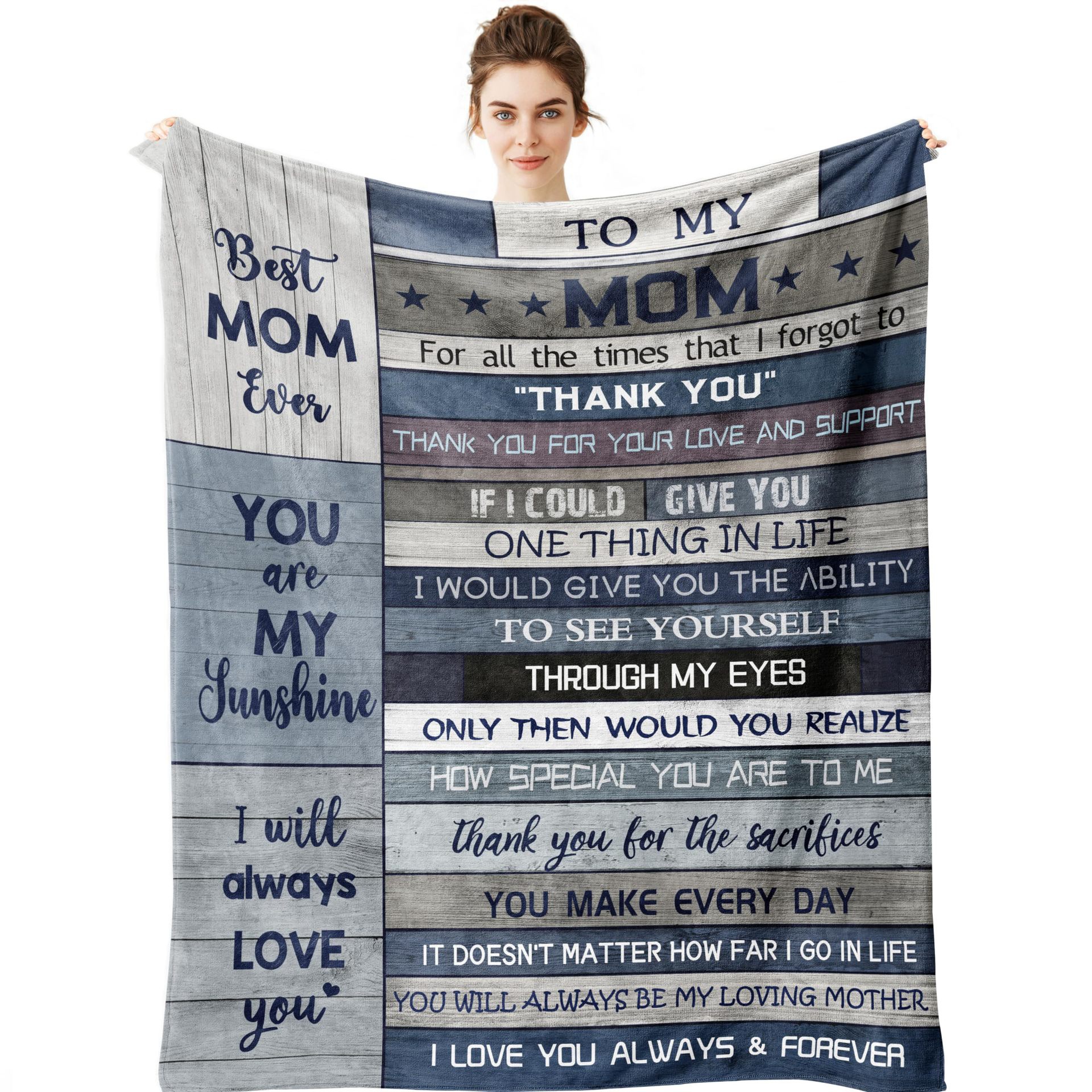 Post Card Blanket-mother's day gift