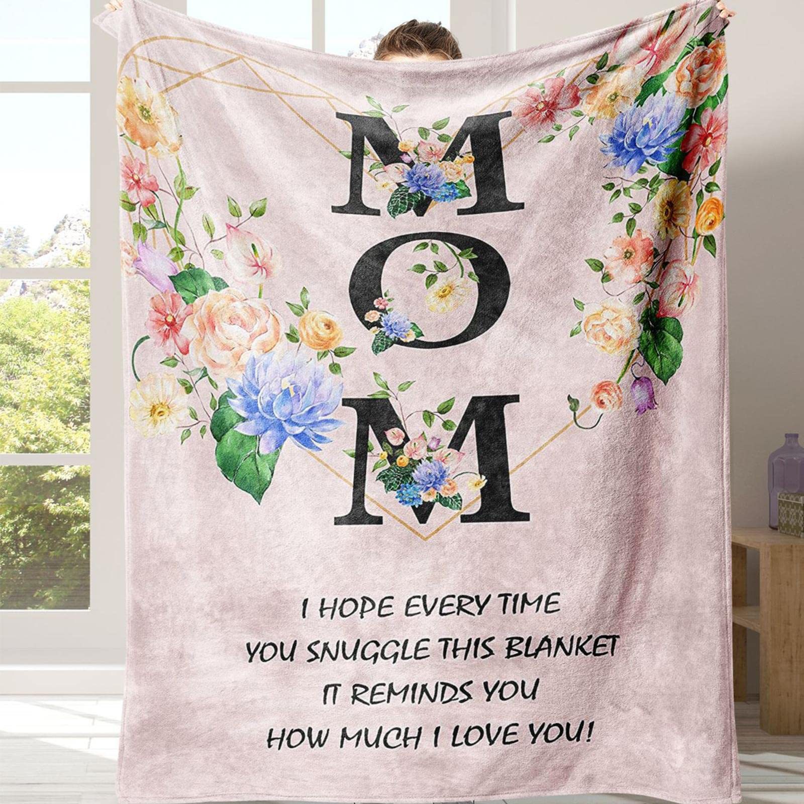 Post Card Blanket-mother's day gift