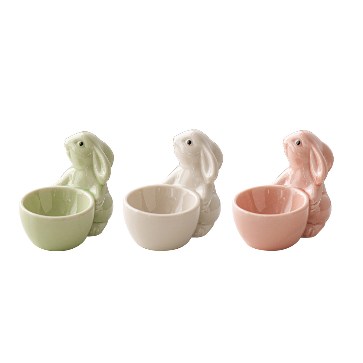 Bunny Ceramic Egg Tray: Easter Party Tableware