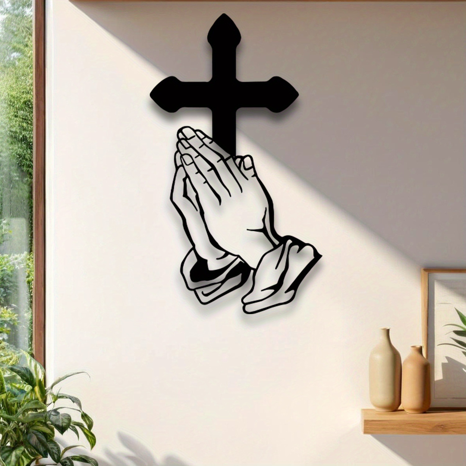 Christianartworkshop Biblical Verse Cross Metal Wall Decor: Daily Faith Reminder