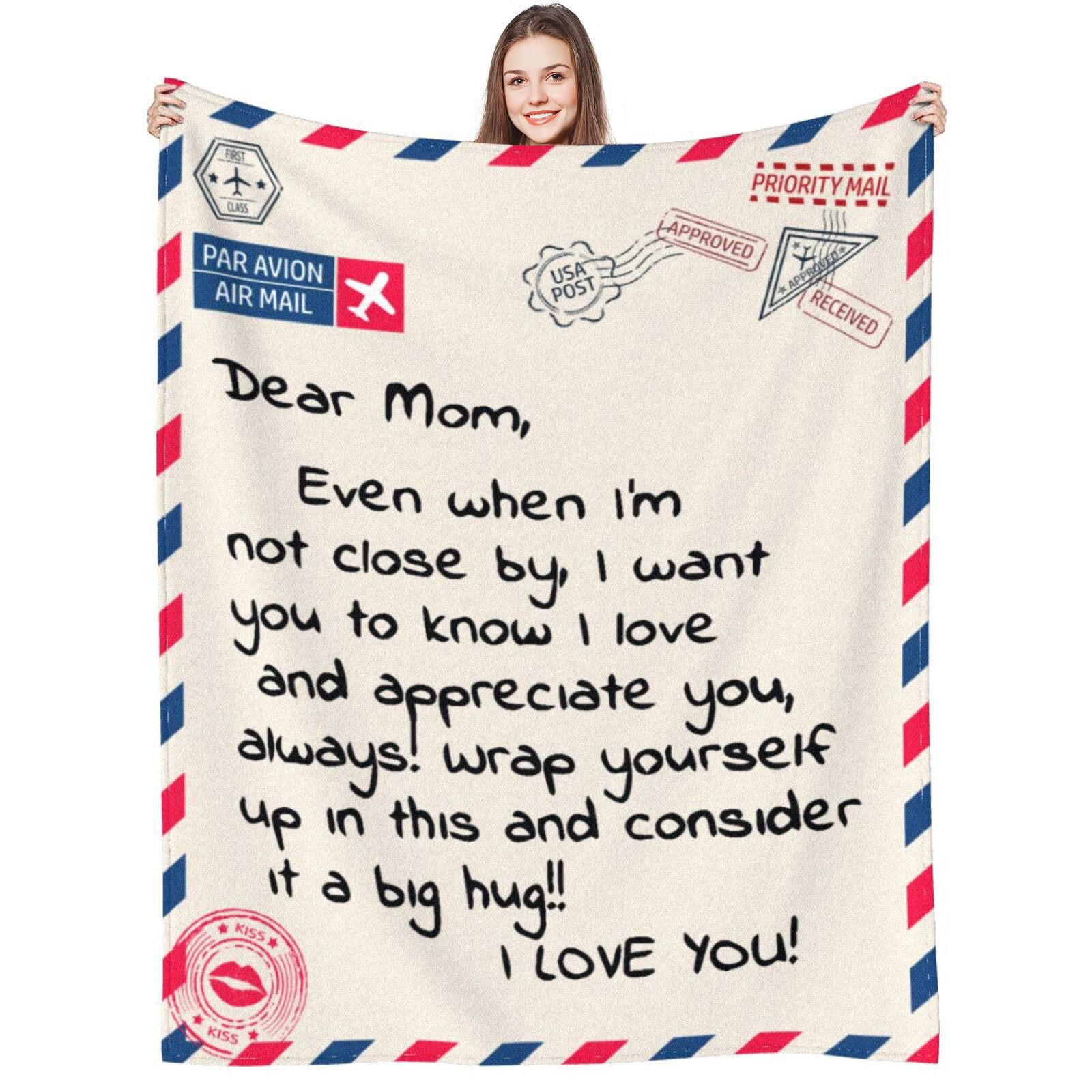 Post Card Blanket-mother's day gift