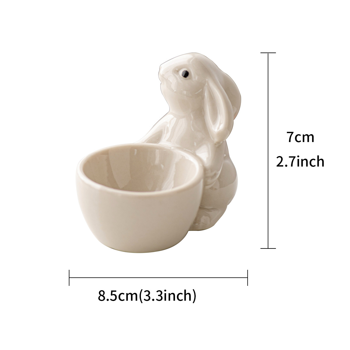 Bunny Ceramic Egg Tray: Easter Party Tableware