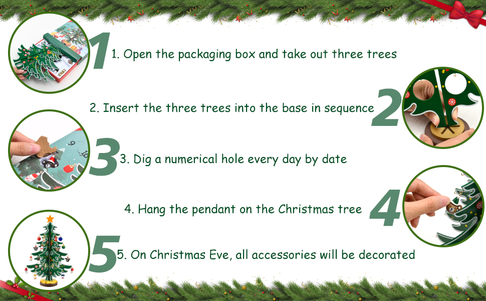 FFZZKJ Advent Calendar 2024 Kids with Lights